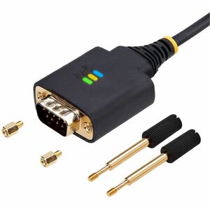 Startech.com Cable Adaptador Usb A Serial De 2 Puertos - 4m - Retención Com - Ftdi - Conversor Usb A Db9 Rs232 Serial - Cable For Computadora De Escritorio, Portátil, Dispositivo Periférico, Monitor, Sensor, Escaner De Código De Barras, Impresora De Recibos, Dipositivo Pdv, Led, Señalización Digital, Computador - 480mbit/S - Apantallado - Oro Conector Chapado - Negro