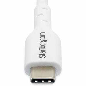 Startech.com Cable De Carga Usb-C Blanco De 1m – Cable Ucb Tipo C De Carga Para Laptop – Pd De 60w 3a – Cable De Transferencia – Cable For Computador, Dispositivo Usb, Cargador De Pared, Cargador De Automóvil, Cargador Portátil, Workstation, Portátil, Tableta, Smartphone, Dispositivo Móvil – 480mbit/S – Apantallado – Níquel Conector Chapado – 24/30 Awg – Blanco