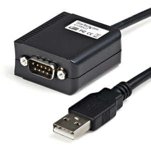 Startech.com Cable 1.8m Usb A Puerto Serial Rs422 Y 485 Db9 Con Retención Puerto Com - Negro