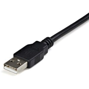 Startech.com Cable 1.8m Usb A Puerto Serial Rs422 Y 485 Db9 Con Retención Puerto Com - Negro