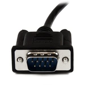 Startech.com Cable 1m Módem Nulo Null Serial Db9 Hembra A Macho - Negro - Cable For Módem, Pc - Apantallado - 28 Awg - Negro
