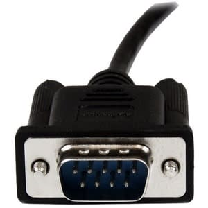 Startech.com Cable 1m Módem Nulo Null Serial Db9 Hembra A Macho - Negro - Cable For Módem, Pc - Apantallado - 28 Awg - Negro