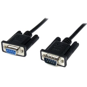 Startech.com Cable 1m Módem Nulo Null Serial Db9 Hembra A Macho - Negro - Cable For Módem, Pc - Apantallado - 28 Awg - Negro