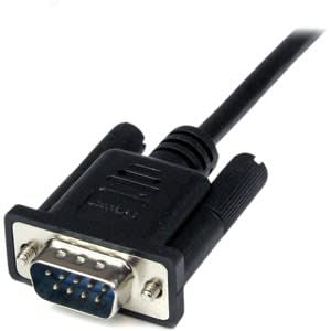 Startech.com Cable 1m Módem Nulo Null Serial Db9 Hembra A Macho - Negro - Cable For Módem, Pc - Apantallado - 28 Awg - Negro