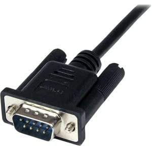 Startech.com Cable 1m Módem Nulo Null Serial Db9 Hembra A Macho - Negro - Cable For Módem, Pc - Apantallado - 28 Awg - Negro
