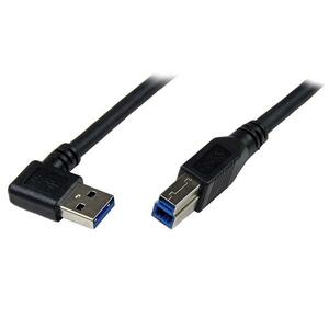 Startech.com Cable 1m Usb 3.0 (5gbps) Super Speed Usb B Macho A Usb A Macho Acodado En ángulo A La Derecha - Negro - Cable For Portátil, Dispositivo De Red, Impresora, Módem, Disco Duro, Pc, Servidor, Carcasa Para Unidad De Disco Duro, Base De Conexión, Lector De Tarjetas - 5gbit/S - Apantallado - 28 Awg - Negro - Image 9