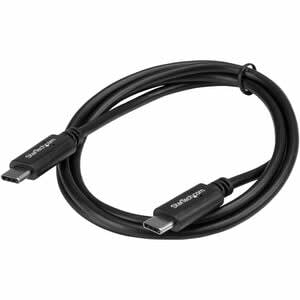 Startech.com Cable Usb-C De 1 Metro - Cable Usb C Macho - Usb 2.0 - Cable For Macbook, Chromebook, Portátil, Smartphone, Tableta, Cargador De Pared, Computador - 480mbit/S - Apantallado - Níquel Conector Chapado - 22/30 Awg - Negro - Image 4