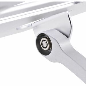 StarTech.com Startech.com Soporte Riser Ergonómico De Computadora Para Escritorio - Base Soporte Ergonómico Para Laptop De Altura Ajustable - Elevador - 9.98kg Capacidad De Carga - 11.9cm Altura X 22.6cm Ancho - Anodizado Plateado - Aluminio - Plata - 1