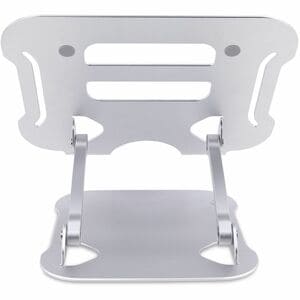 Startech.com Soporte Riser Ergonómico De Computadora Para Escritorio - Base Soporte Ergonómico Para Laptop De Altura Ajustable - Elevador - 9.98kg Capacidad De Carga - 11.9cm Altura X 22.6cm Ancho - Anodizado Plateado - Aluminio - Plata - 1