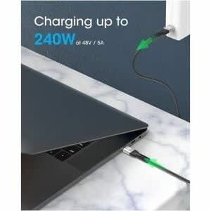 Manhattan Manhattan 2m Usb-C Cable De Transferencia De Datos - Cable For Cargador Usb, Portátil, Macbook Pro, Laptop Para Videojuegos, Cargador De Pared, Cargador Portátil, Base De Conexión, Teléfono, Tableta, Consola De Juegos - 480mbit/S - Moldeado - Apantallado - Níquel Conector Chapado - Oro Contacto Chapado - 22/29 Awg - Negro