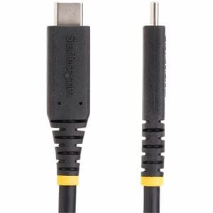 Startech.com Cable Usb4 De 50cm – Cable Usb Tipo C Certificado Usb-If – Cable Usb-C De 40g – Pd 3.1 De 240w – 8k 60hz – Compatible Tb – Cable For Portátil, Macbook, Cargador De Pared, Base De Conexión, Smartphone – 40gbit/S – Admite Hasta7680 X 4320, 3840 X 2160 – Apantallado – Níquel Conector Chapado – 26/32 Awg – Negro