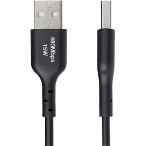 Cable Cargador Usb-A A Usb-C De 1m - Cable Adaptador Usb-A A Usb Tipo C - 3a - Cable De Carga Y Sincronización - Usb 2.0 - Recubrimiento De Tpe - M/M - Negro - Image 3
