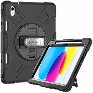 Manhattan Funda Protectora De Uso Rudo Para Ipad® De 10.9" (10ª Gen) - Amortiguador, Resistente A Golpes, Resistente A Caídas, Resistente A Impactos, Protector De Pantalla Resistente A Los Arañazos - Policarbonato, Silicona, Poliuretano Body - Correa De Mano, Correa De Hombro - 24.9mm Altura X 217.9mm Ancho X 273.6mm Profundidad - Al Por Menor