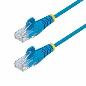 StarTech.com Startech.com Cable Ethernet Cat6 Delgado De 15m Azul - Utp - Cobre Puro - 28awg - Rj45 - Snagless - Lszh - Probado Con Fluke - Cable For Dispositivo De Red, Bastidor, Panel De Conexión, Conmutador Poe, Cámara Ip - 1gbit/S - Cable De Conexión - Unshielded Twisted Pair (utp) - Oro Conector Chapado - Oro Contacto Chapado - Lszh - 28 Awg - Azul