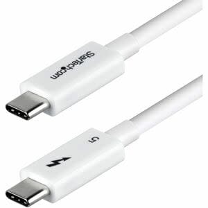 Startech.com Cable Thunderbolt 5 Certificado De 80cm - 80gbps/120gbps - 8k60hz - Pd 240w - Cable Thunderbolt Certificado - Blanco - Cable For Portátil, Macbook Pro, Monitor, Gpu Externa, Pantalla - 120gbit/S - Admite Hasta7680 X 4320 - Apantallado - Níquel Conector Chapado - Sin Halógeno - Blanco