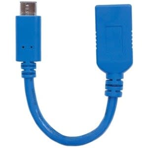 Manhattan Manhattan Cable Usb-C V3.1, C-Ah 15cm - 5gbit/S - Apantallado - Níquel Contacto Chapado - 30 Awg - Azul