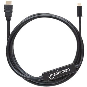 Manhattan Cable Usb-C A Hdmi M 2.0m, Negro - Cable For Proyector, Smartphone, Monitor, Proyector, Smartphone, Ultrabook, Tableta, Portátil, Ultrabook, Monitor, Portátil, ... - 2.7gbit/S - Admite Hasta3840 X 2160, 3840 X 2160 - Negro - Image 3