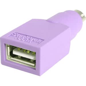 Startech.com Adaptador Teclado Usb A Conector Ps/2 Ps2 Minidin - Hembra Usb - Macho Mini-Din - Adaptador Teclado O Mouse Usb A Conector Ps/2 Ps2 Minidin - 1x Hembra Usb - 1x Macho Mini-Din - Púrpura
