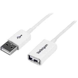 Startech.com Cable De 1m De Extensión Alargador Usb 2.0 - Macho A Hembra Usb A - Extensor - Blanco - Cable For Dispositivo Periférico - 480mbit/S - Cable De Extensión - Apantallado - 24/28 Awg - Blanco