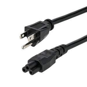 Startech.com Cable De 1.8m (6 Pies) De Alimentación Para Laptop, Cable De Corriente Nema 1-15p A C5 (mickey Mouse) Negro 10a 125v 18awg - Para Monitor, Portátil, Impresora, Escáner - Nema 5-15p / Iec 60320 C5 - 125 V Ac / 10a - Negro - 1 Solamente