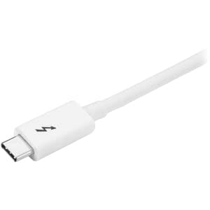 Startech.com Cable Thunderbolt 3 Pasivo 1m - 20gbps - Pd 100w - 4k - Certificado - Comp Usb4/Modo Alt Dp - Thunderbolt 4 - Usb-C - Blanco - Cable For Portátil, Macbook, Chromebook, Disco Duro Portátil, Base De Conexión, Monitor, Carcasa Para Unidad De Disco Duro, Impresora, Teléfono Móvil, Computador - 20gbit/S - Níquel Conector Chapado - Blanco