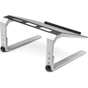 Startech.com Soporte Ajustable Para Laptop Con 3 Niveles De Altura - En Acero Y Aluminio Para Servicio Pesado - Con Inclinación - Hasta 43.2cm (17") Para Pantalla Plana - 10kg Capacidad De Carga - 23.6cm Altura X 35.8cm Ancho - De Escritorio, Sobremesa - Acero, Aluminio - Negro, Plata - 1 Solamente - Image 6