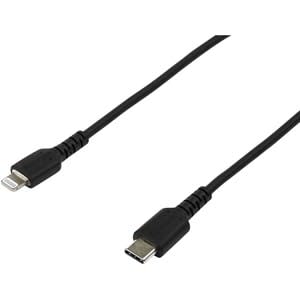 Startech.com Cable Resistente Usb-C A Lightning De 2 M Negro - Cable De Sincronización Y Carga Para Iphone/Ipad, Certificado Mfi De Apple - Cable For Ipad, Iphone, Ipad Air, Ipad Mini, Cargador, Adaptador De Alimentación - 480mbit/S - Mfi - Apantallado - Níquel Conector Chapado - 22/32 Awg - Negro