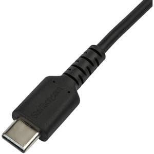 Startech.com Cable Resistente Usb-C A Lightning De 2 M Negro - Cable De Sincronización Y Carga Para Iphone/Ipad, Certificado Mfi De Apple - Cable For Ipad, Iphone, Ipad Air, Ipad Mini, Cargador, Adaptador De Alimentación - 480mbit/S - Mfi - Apantallado - Níquel Conector Chapado - 22/32 Awg - Negro
