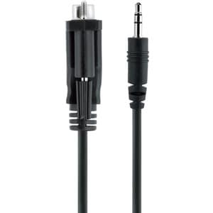 StarTech.com Startech.com Cable Adaptador 1m Serial Db9 A 3.5mm Para La Configuración De Dispositivos Seriales - Cable Rs232 Db9 Serial Macho A 3.5 Mm - Cable For Proyector, Señalización Digital, Tv, Dispositivo De Audio, Computador - Apantallado - Níquel Conector Chapado - 28 Awg - Negro
