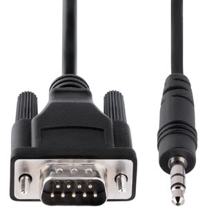 Startech.com Cable Adaptador 1m Serial Db9 A 3.5mm Para La Configuración De Dispositivos Seriales - Cable Rs232 Db9 Serial Macho A 3.5 Mm - Cable For Proyector, Señalización Digital, Tv, Dispositivo De Audio, Computador - Apantallado - Níquel Conector Chapado - 28 Awg - Negro - Image 4