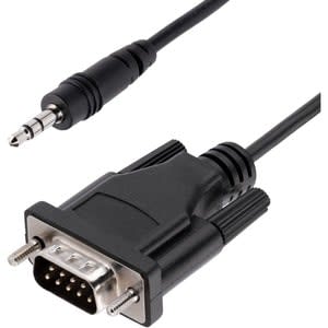 Startech.com Cable Adaptador 1m Serial Db9 A 3.5mm Para La Configuración De Dispositivos Seriales - Cable Rs232 Db9 Serial Macho A 3.5 Mm - Cable For Proyector, Señalización Digital, Tv, Dispositivo De Audio, Computador - Apantallado - Níquel Conector Chapado - 28 Awg - Negro - Image 3