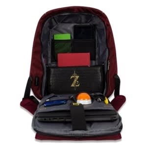 Mochila Backpack Skypeak Antirrobo/Para Laptop De 15.6"/Con Funda Repelente Al Agua Y Puerto Usb De Carga/Color Rojo - Image 6