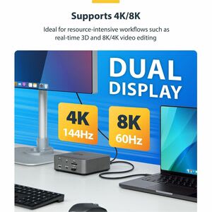Startech.com Cable Thunderbolt 5 Certificado De 80cm - 80/120gbps - Pd De 240w - 8k 60hz - Compatible Con Tb4/Usb-C - Cable For Portátil, Macbook Pro, Monitor, Gpu Externa, Pantalla, Dock - 120gbit/S - Admite Hasta7680 X 4320 - Apantallado - Níquel Conector Chapado - Sin Halógeno - Negro
