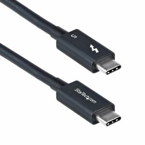 Startech.com Cable Thunderbolt 5 Certificado De 80cm - 80/120gbps - Pd De 240w - 8k 60hz - Compatible Con Tb4/Usb-C - Cable For Portátil, Macbook Pro, Monitor, Gpu Externa, Pantalla, Dock - 120gbit/S - Admite Hasta7680 X 4320 - Apantallado - Níquel Conector Chapado - Sin Halógeno - Negro