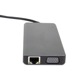 TechZone Silverly Hub 1a, Docking Station Bulk 13 En 1 ,con Alta Velocidad,multipuerto Con Hdmi 4k Incluye Adaptador  De Ca/Cc Y Usb C