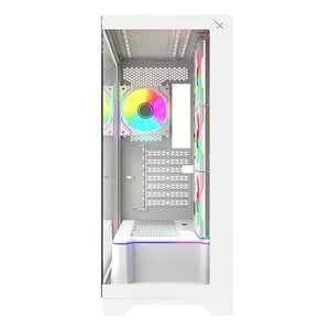 Gabinete Gamer Xzeal Eatx Full Tower Panel Der.front. Cristal Templado 1xusb2.0 + 1xusb3.0 + 1xusb Tipo C + 3.5 Mm + 4 Ventiladores Argb Blanco - Image 3