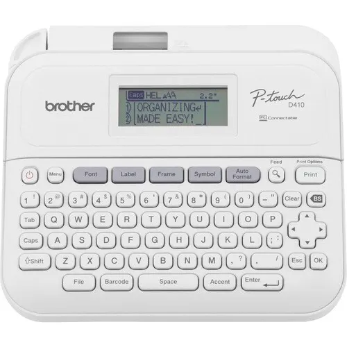 Impresora De Etiqueta Electrónica P-Touch Ptd410 - 15 Fuentes - Cinta - For Home, Oficina