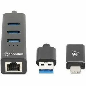 Adaptador Usb V3.0 Usb A/C A Red Gb + Hub - 3 Total Usb Port(s) - 3 Usb 3.0 Port(s)1 Puerto(s) De Red (rj-45) - Pc, Mac, Chromeos