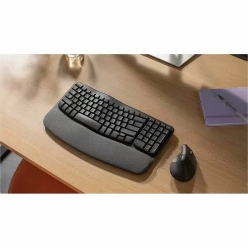 Logitech Wave Keys Teclado - Inalámbrico Conectividad - Usb Interfaz - Español - Grafito - Bluetooth - 10m - Chromeos, Windows 10, Windows 11, Mac Os X 11.0 Big Sur, Linux, Ipados 14, Android 9.0, Ios - Chromebook, Portátil, Tableta, Smartphone - Pc, Mac - Aaa Tamaño De Batería Admitida