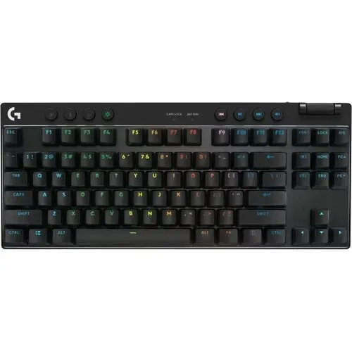 Logitech G Pro X Tkl Teclado Gaming - Inalámbrico Conectividad - Usb 2.0 Interfaz - Rgb Led - Negro - Mecánico Llave De Contacto - Bluetooth - 10m - 2.40ghz - Pc