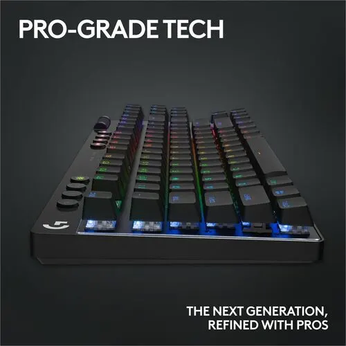 Logitech G Pro X Tkl Teclado Gaming - Inalámbrico Conectividad - Usb 2.0 Interfaz - Rgb Led - Negro - Mecánico Llave De Contacto - Bluetooth - 10m - 2.40ghz - Pc