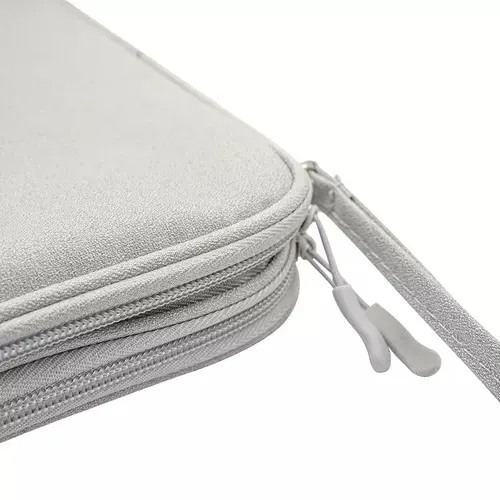 Funda Organizador De Cables Con Multiples Bolsillos Para Cargadores, Usb, Tarjetas Sd O Micro Sd, Disco Duro Y Audifonos, Cuenta Con Bandas Elasticas Para Cables, Doble Cremallera.