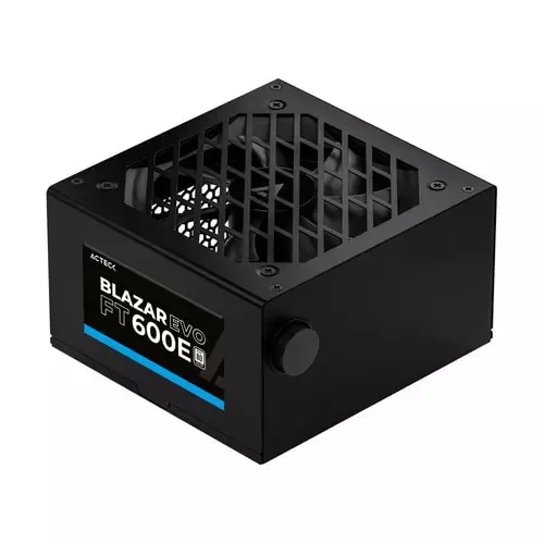 Fuente De Poder Acteck Atx Blazar Evo Ft600e / 600w / 1xatx 20+4 + 1xatx12v 4+4 + 2xsata + 2xmolex / 1xpcie 6+2 / Advanced Negro