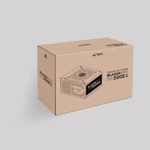 Fuente De Poder Acteck Blazar Evo Fs500e Sfx 500w / 1x20+4 Pin + 1xatx 4 + 2xsata + 2xmolex 4 Pin / Negro