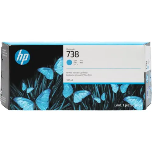 Hp Inc Cartucho De Tinta Hp 738 Inyección De Tinta - Azul Ciánico - Original - Image 3
