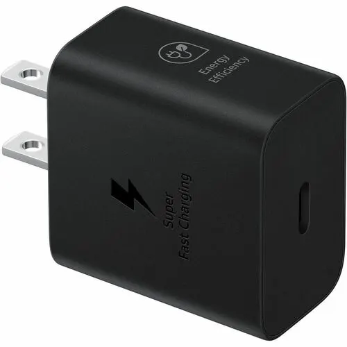 Samsung 25w Adaptador Ca - Adaptador Universal - Para Dispositivo Usb Tipo C, Smartphone - 120 V Ac, 230 V Ac Entrada - 5 V Dc, 9 V Dc Salida - 3a - Negro - Image 2