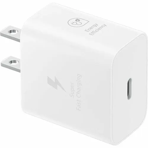 Samsung 25w Adaptador Ca - Para Smartphone - 120 V Ac, 230 V Ac Entrada - 5 V Dc, 9 V Dc Salida - 3a - Blanco