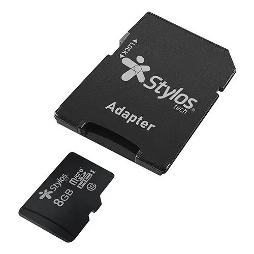 Stylos Micro Sd Memory 8gb Class 10 With Black Adapter