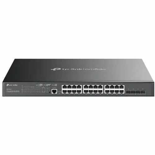 Tp-Link Sg3428xmp 24 Puertos Gestionable Conmutador Ethernet - Gigabit Ethernet, Ethernet De 10 Gigabits - 10/100/1000base-T, 10gbase-X - 2 Capa Compatible - Modular - 486.20w Consumo Energético - 384w Rendimiento Poe - Par Trenzado, Fibra óptica - Poe Ports - 1u - Montable En Bastidor, De Escritorio