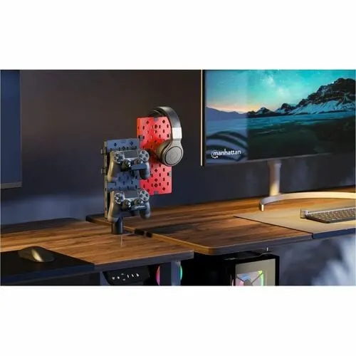 Soporte De Escritorio Con Tablero Organizador Perforado Y Porta Accesorios - Manhattan - Image 10